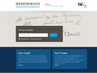 gedenkbuch.wu.ac.at Webseite Vorschau