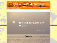 lightintheworld.org Webseite Vorschau