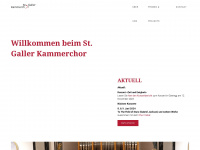 sgkammerchor.ch Webseite Vorschau