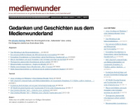 medienwunder.wordpress.com Webseite Vorschau