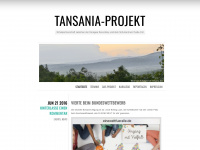 tansaniaprojekt.wordpress.com Webseite Vorschau