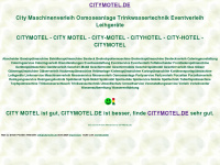 citymotel.de Webseite Vorschau