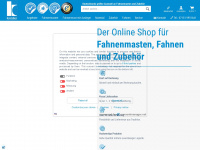 fahnenmast.com Webseite Vorschau