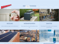 schneider-haustechnik.ch Webseite Vorschau