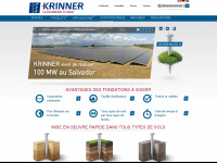 krinner.fr Webseite Vorschau