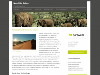 namibia-reisen.com Webseite Vorschau