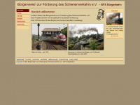 bfs-buergerbahn.de Webseite Vorschau