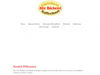 gaestehaus-alte-baeckerei.de Webseite Vorschau