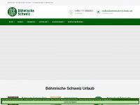 boehmische-schweiz.de Webseite Vorschau