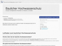 baulicher-hochwasserschutz.de Webseite Vorschau