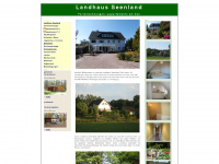 landhaus-seenland.de Webseite Vorschau