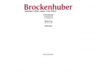 brockenhuber.ch Webseite Vorschau