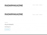 radarmagazine.se Webseite Vorschau