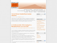 forumclubhandball.com Webseite Vorschau