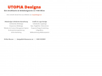 utopiadesigns.at Webseite Vorschau