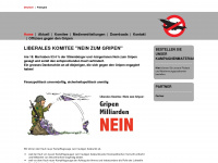 nein-zum-gripen.ch Webseite Vorschau