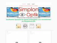 simplon-optik.ch Webseite Vorschau