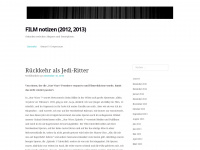filmnotizen.wordpress.com Webseite Vorschau