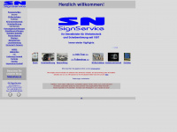 sn-signservice.de Webseite Vorschau