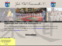 judo-club-kaiserswerth.de Webseite Vorschau