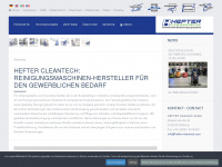hefter-cleantech.com Webseite Vorschau