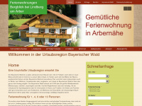 ferienwohnung-urlaub-bayerischer-wald.de Webseite Vorschau