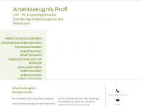 arbeitszeugnis-profi.de Webseite Vorschau