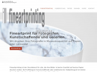 fineartprinting.ch Webseite Vorschau