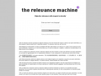 relevancemachine.org Webseite Vorschau
