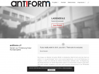 antiform.eu Webseite Vorschau