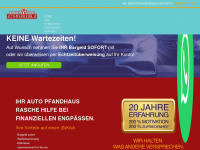 auto-pfandleihe.at Webseite Vorschau