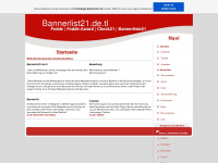 bannerlist21.de.tl Webseite Vorschau