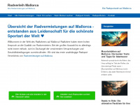 radverleih-mallorca.com Webseite Vorschau
