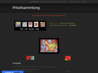 privatsammlung.weebly.com Webseite Vorschau