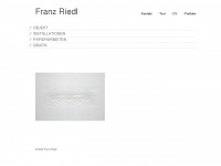 franzriedl.com Webseite Vorschau