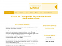 therapiezentrum-menke.de Webseite Vorschau