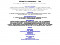 billiger-webspace-unter-3-euro.de Webseite Vorschau