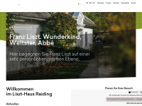 liszt-haus.at Webseite Vorschau