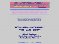 hot-jazz-union.de Webseite Vorschau