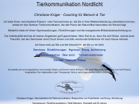 tierkommunikation-nordlicht.de Webseite Vorschau