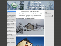 fewo-erz.de Webseite Vorschau