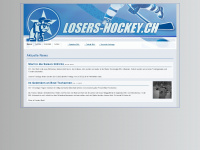 losers-hockey.ch Webseite Vorschau