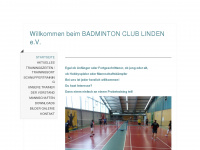 badminton-club-linden.de Webseite Vorschau
