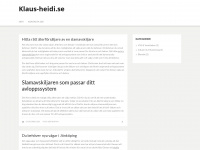 klaus-heidi.se Webseite Vorschau