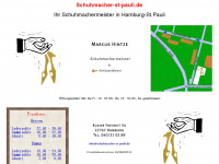 schuhmacher-st-pauli.de Webseite Vorschau