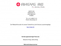 ansys.ch Webseite Vorschau