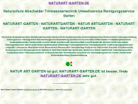 naturart-garten.de Webseite Vorschau