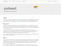 podseed.org Webseite Vorschau