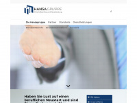 hansagruppe.de Webseite Vorschau