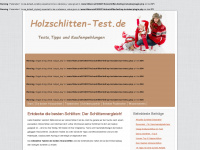 holzschlitten-test.de Webseite Vorschau